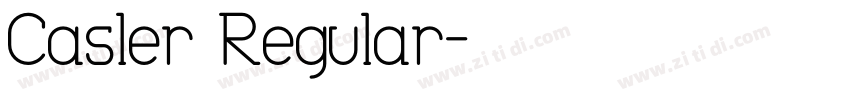 Casler Regular字体转换